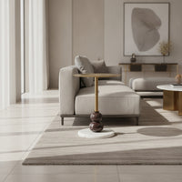 Side Table with Pedestal Base Sculptural Pedestal Side Table Minimalist Furniture for Living Room, Reading Corner, Lounge