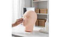 Teaching Use Massage Practice Head Multiple Uses Makeup Practice Head Easy to Clean Cosmetology Tool Long-Lasting for Beauty School, Training Class, Salon