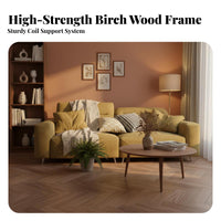 Adjustable thickness Couch French Retro design Sofa Small Space welcoming Living Room Furniture for Apartment Dwellers, Pet Owners, Lounge Area, Office