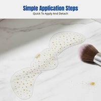 Freckle Decal Stickers for Face, Foil Makeup Decals, Celestial Heart, Large Size, Easy Application, Random Pattern