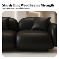 Minimalist Design Bubble Couch Unique Shape Rounded Bubble Couch High-Resilience Foam Sofa Ergonomic Support for Business Owners, Interior Designers, Small Apartment, Reception Area, Boutique, Bedroom