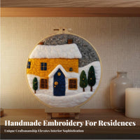 Home Decoration DIY Wool Felt Painting Kit Easy To Learn Wool Needle Felting Starter Kit Includes All Materials for Crafters, Hobby, Bedroom