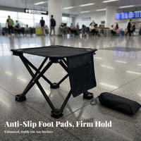 Portable Fishing Stool Easy Setup Outdoor Foldable Stool Multi-Use Foldable Fishing Chair for Tourists, Campers, Camping, Picnics, Beach