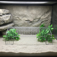 Arched Reptile Basking Platform Ventilated Basking Platform with Metal Frame Climbable Sturdy for Lizards, Tortoises