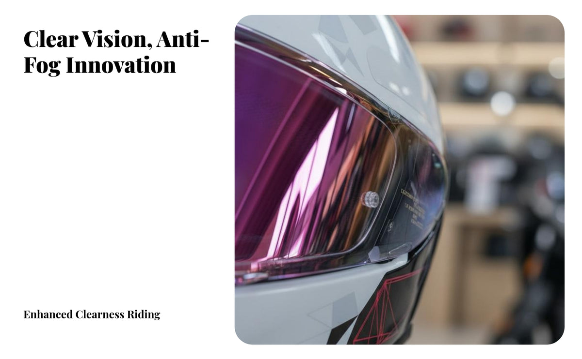 Face Visor Protection Day Night Helmet Visor Clear Vision Anti-Fog Visor Insert for Commuters, Rainy Days, Cold Weather, Long-Distance Riding