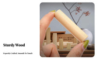 21 Sticks Puzzle Design Ancient Chinese Lock Toy Develops Thinking Woodworker Lock Puzzle for Adults, Teens, Travel