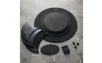 Easy to Install Drum Quiet Practice Kit Thick Foam Quiet Drum Pad Kit Stable Placement Cymbal Muffler Pads Compatible with Acoustic and Electronic Drums for Studio