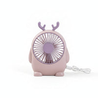 Circular Grille Small Tabletop Fan Stable Base Home Gadget for Desktop