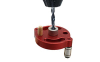 Anodized Aluminum Vertical Drill Hole Positioner Threaded Opening Vertical Drill Guide Lustrous Finish Woodworking Tool Metal Construction