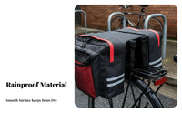 Rainproof Bike Rear Rack Bag Large Capacity Bike Pannier Bag Waterproof Mountain Bike Saddlebag Sturdy Material for Touring Cyclists, Commuters, Commuting, Outdoor, Grocery Shopping