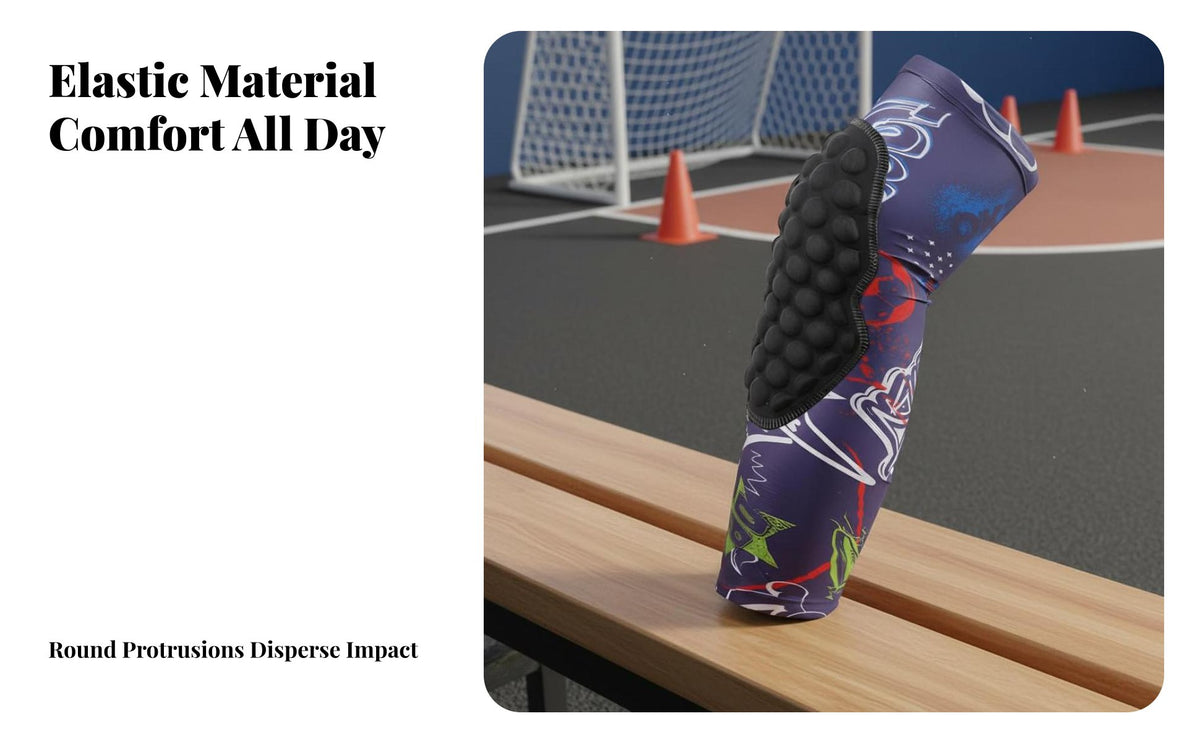Anti-Collision Kids Knee Pad Breathable Padded Knee Sleeve High-Elastic for Goalkeepers, Boys, Basketball, Outdoor Activities, Skateboarding