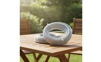 2 Rolls Twisted Steel Wire Core Trimmer Line Reinforced Trimmer Line with Steel Core Abrasion-Resistant Grass Eater String Stable Performance for Landscapers