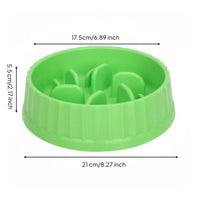 Mental Stimulation Slow Feeder Bowl Easy to Clean Slow Eating Pet Bowl Non-Slip Base Feeding Accessory Anti-Tipping Design for Dogs