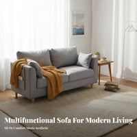 Space-Saving Fold-foldable Floor Sofa two-in-one Use Fold-foldable Mattress Lounger Adjustable spine supportrest transformable Couch Portable for Apartment Dwellers, Young Adults, Students, Bedroom, Living Room, Lounging