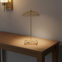 Detachable 18-Hook Jewelry Stand Large Capacity Jewelry Display with Tray Household Storage for Boutique