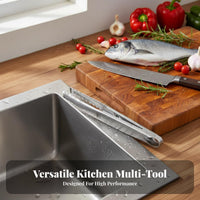 Fishes Scale Remover Stainless Steel Fishes Descaler Sturdy Kitchen Utensil for Chefs, Restaurant