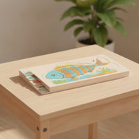 Fish Bone Puzzle Educational Layered Puzzle Hand-Eye Coordination Toy for Toddlers, Preschool, Homeschool