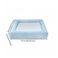 Washable Dog Bed Removable Cover Square Dog Bed Warm Washable Sleeping Mattress for Small Dogs
