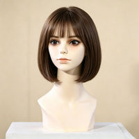 Wig Shop Display Head Model Window Prop Short Model Head for Necklace Scarf Hat Photo Stand Simulation Model