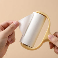 Plastic Lint Roller for Clothes & Pet Hair, Portable Refillable Sticky Remover, Tear-Off Sheet Garment Cleaner