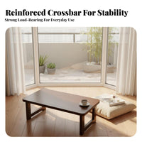 Minimalist Design Collapsible Floor Table Space-Saving Foldable Floor Desk Multi-Functional Household Furniture Portable for Small Apartment Dwellers, Minimalists, Bay Window, Living Room, Bedroom, Meditation