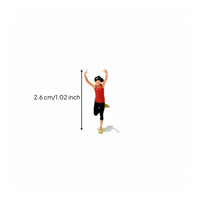 3D Printed 1:64 Sports Figure DIY Scene Mini Sports Figurine for Miniature Scene, Tabletop Layout