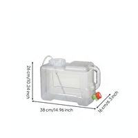Transparent Water Container with Faucet Easy to Use Container with Spigot and Lid Heat-Resistant Water Container with Lid Food-Grade for Tea Lovers, Car Travel