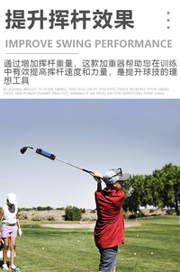 Golf Swing Training Weight Set with Rubber Weighted Clips