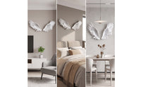 Angel Wings Wall Decor 3D Wing Wall Decor Sculpted Layered for Homeowners, Living Room, Bedroom