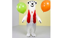 Inflatable White Bear Suit Oversized White Bear Costume Funny Inflatable Costume for Adults, Parties, Cosplay