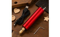 Electric Engraving Pen USB Powered Electric Engraver Engraving Pen Cylindrical Mini Rotary Tool Light Craft