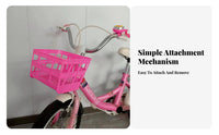 Children's Cycle Front Basket Easy to Install Kids Bike Basket Lightweight Cycle Carrier