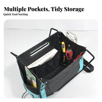 Wear-Resistant Ladder Tool Bag Long-Lasting Oxford Material Angled-Frame Ladder Organizer Heavy-Duty for Handymen, Painters, Home Repair
