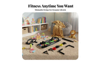 Non-Slip Surface Wooden Balance Board and Push up Kit Ergonomic Handles Push-up Board Core Strength Training Set for Beginners