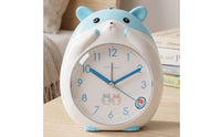 Cute Animal Alarm Clock Cartoon Bedside Alarm Clock Non-Ticking Silent for Children, Toddlers, Students, Nightstand, Bedroom, Desk