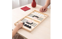 Ejector Chess Game Two-Player Sling Puck Game Tabletop Soccer-Themed for Families, Playroom