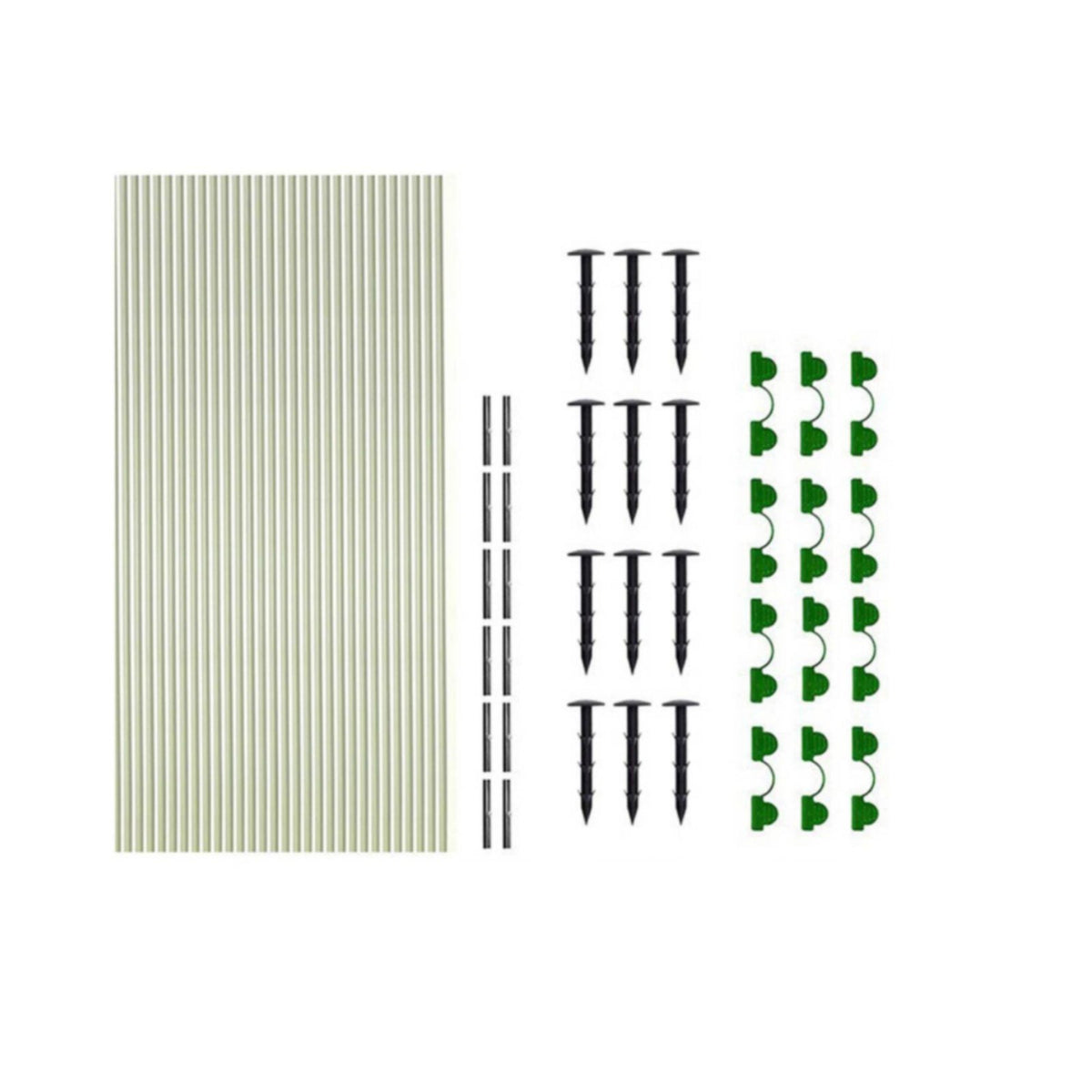 Garden Net Frame Set Long-Lasting Fiberglass Garden Hoops Heavy-Duty
