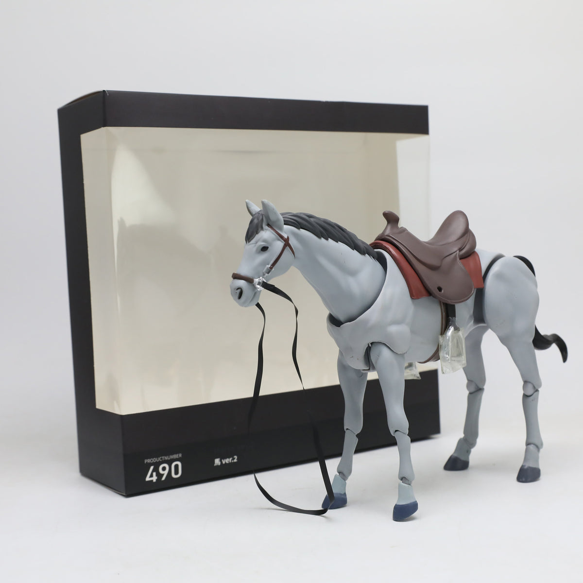Articulated Horse Model with Rider, 490, for Painting and Teaching, Plastic