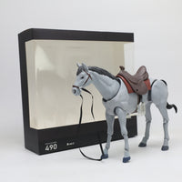 Articulated Horse Model with Rider, 490, for Painting and Teaching, Plastic
