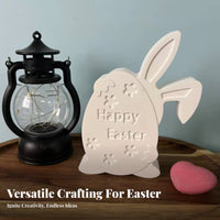Easter Bunny Cast Festive Design Easter Casting Cast Reusable Crafting Supply for DIY Enthusiasts, Crafters, Party Decoration, Workshop, Kitchen