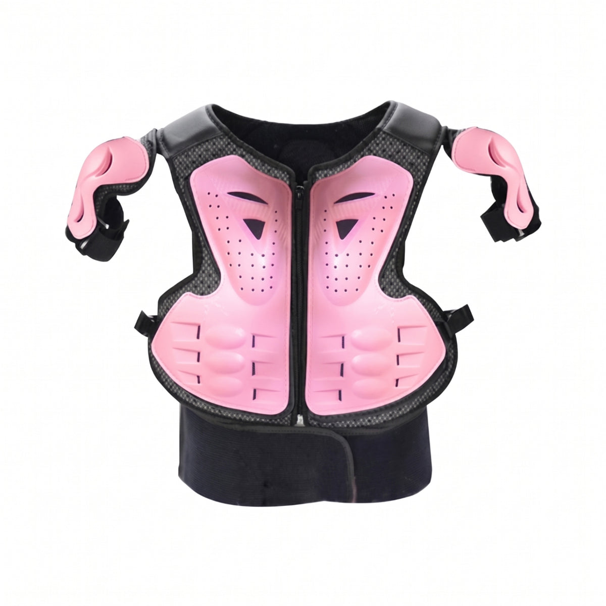 Hard-Shell Safeguarding Vest with Shoulder Guards Breathable Chest and Back Protector Impact-Resistant Chest Back Protector Lightweight for Children, Adolescent, Skiing
