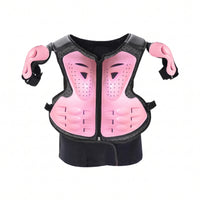 Hard-Shell Safeguarding Vest with Shoulder Guards Breathable Chest and Back Protector Impact-Resistant Chest Back Protector Lightweight for Children, Adolescent, Skiing