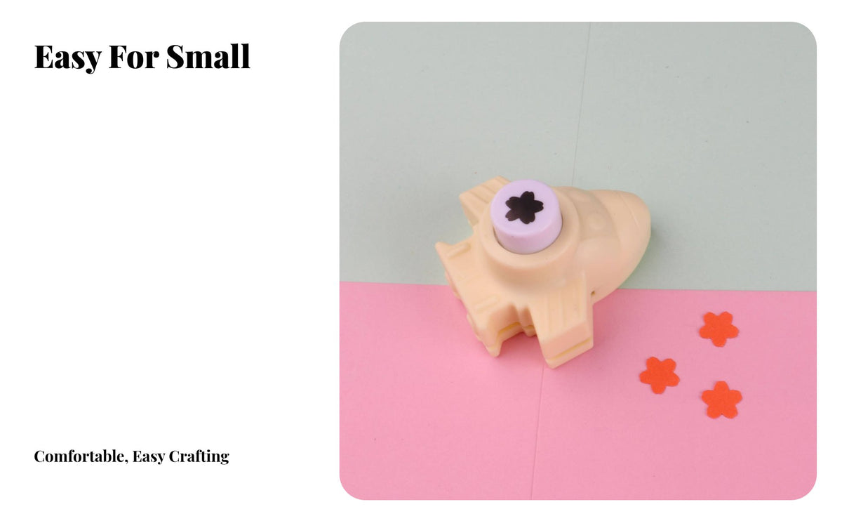 Airplane-Shaped Pattern Cutter Simple Press Decorative Hole Cutter Small Design Robust Construction for Preschoolers, Students