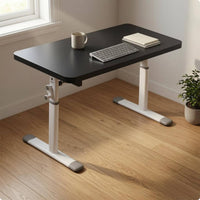 Manual Height-Adjustable Desk Wide Base Feet Office Furniture