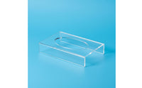 2 Pieces Stable Base Football Display Stand Dust Protection Signed Football Holder Stackable for Collectors, Office, Desk, Shelf