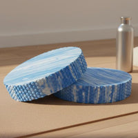 2 Pieces Pilates Training Balance Pads Easy to Clean Exercise Cushion Foam Pads Water Resistant Elbow Knee Support Cushions for Home Gym