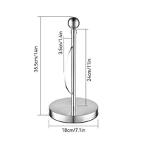 Countertop Paper Towel Holder Rust-Proof Paper Towel Holder with Weighted Base Modern Portable for Kitchen
