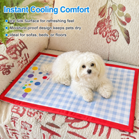 Dog Mat 72x52cm, Washable Breathable Pet Mat, Non-Slip Fabric for All Seasons, Waterproof Dog Bed