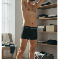 Men's Classic Cotton Boxer Briefs Breathable Double-Layer Crotch Seamless Underwear
