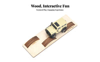Simulation Obstacles 1/43 Scale Crawler Ramp Challenging Terrain Wooden RC Car Obstacle Non-Paved-Road Experience for Teenagers 14+, Parents